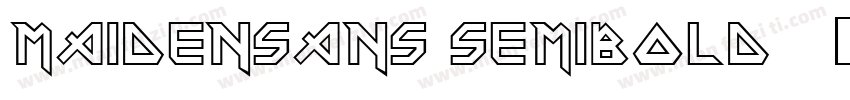 MaidenSans SemiBold字体转换